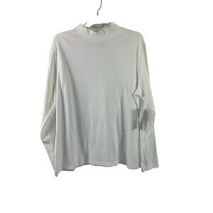 Westbound Women's White Mock Neck Top